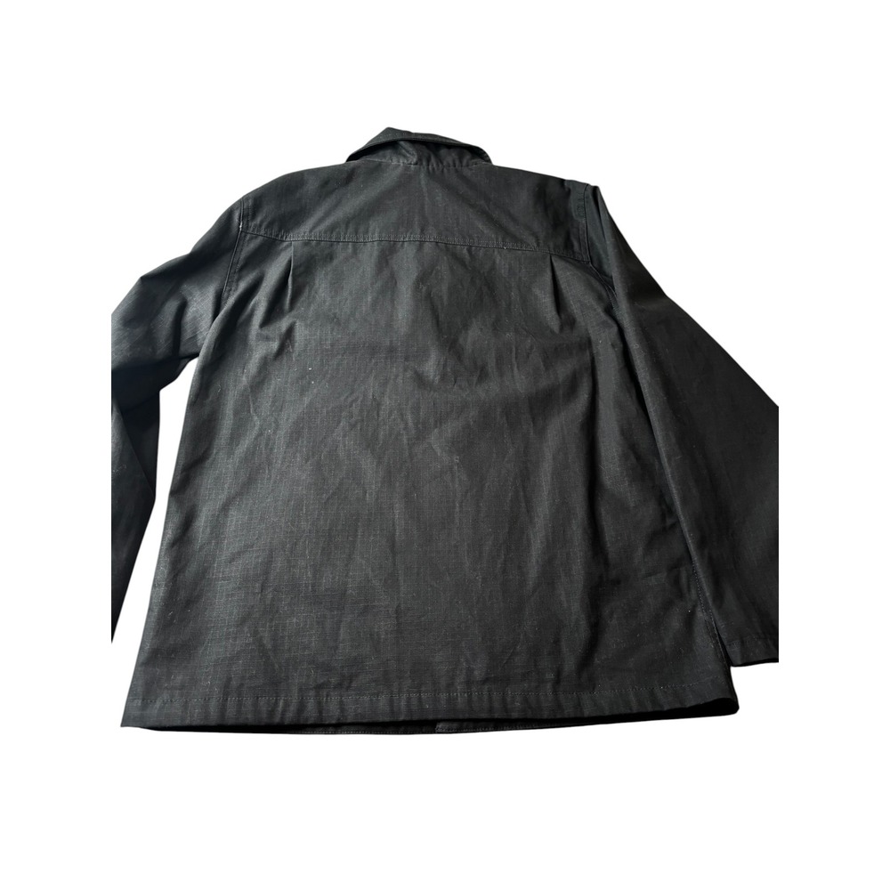 Vans Drill Chore Coat Men Size M Black Ripstop Jacket Invisible Hood VN0A3WFZBLK - Picture 2 of 14